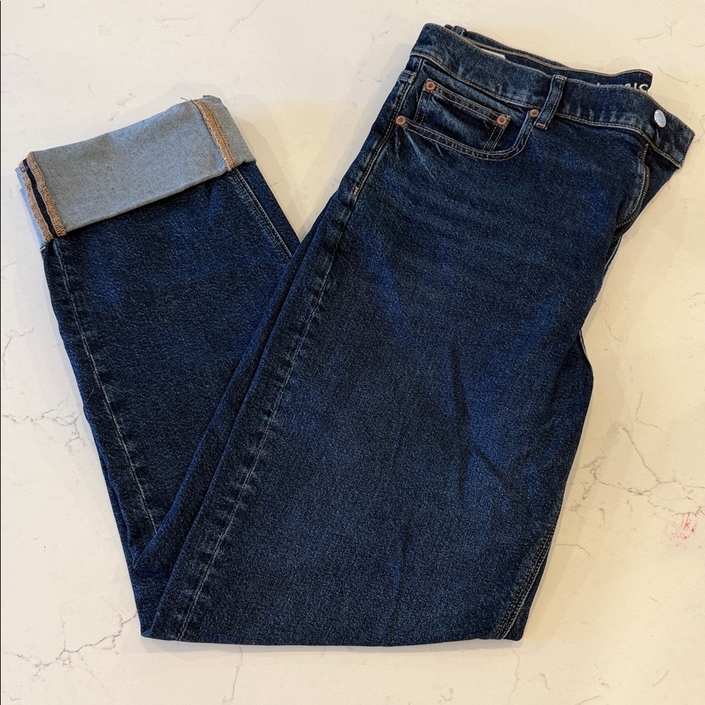 American Eagle Outfitters Dark Blue Straight Jeans